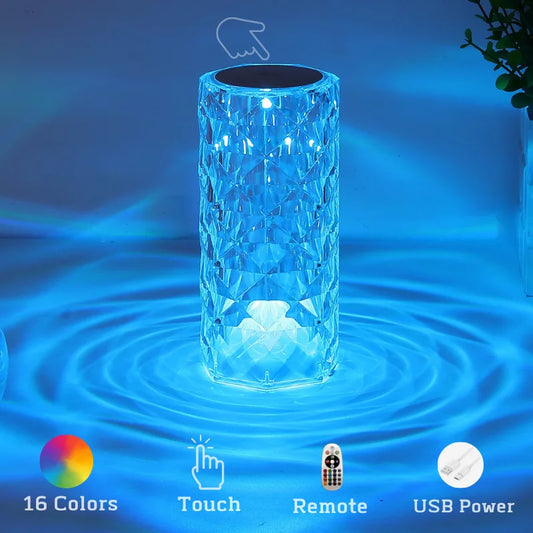 Hypears Crystal LED Lamp With 16 Colors